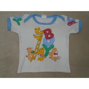 Vintage 90s Hopscotch Baby Boy 12 Months Top Teddy Bears Graphic Print